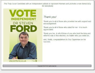 Steven Ford, Prospective Parliamentary Candidate